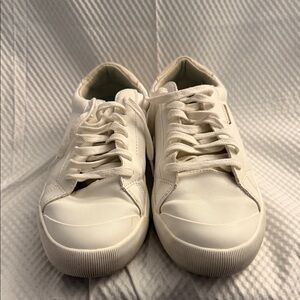 Dr. Scholl's White and Tan Sneakers